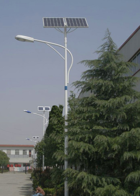 Solar LED Street Light, Aluminum + PC, 400*220*50mm, 6000K Color Temperature
