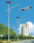 Solar Powered LED Street Lights, Aluminum + PC Material, IP65 Waterproof Rating